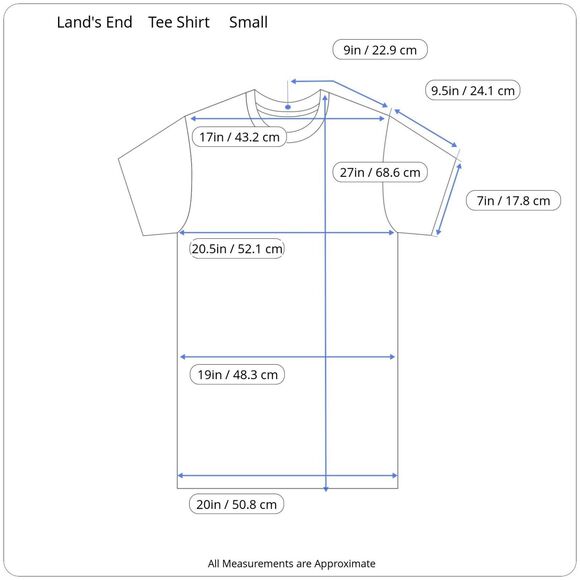 Lands End T Shirt Short Sleeve Black with Gold Logo New - Picture 3 of 8